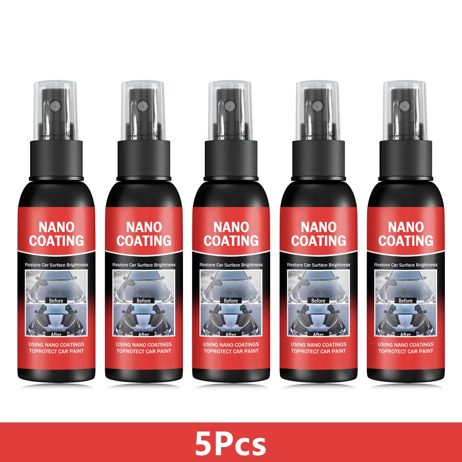 Car Nano Coating Brightening Cars Paint Kit - Professional Auto Polishing Tool, High Gloss Car Paint Scratch Repair Protection