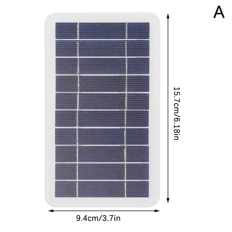 Stay powered on your outdoor adventures with this portable solar panel featuring USB output—perfect for hiking, camping, and charging your mobile phone on the go!