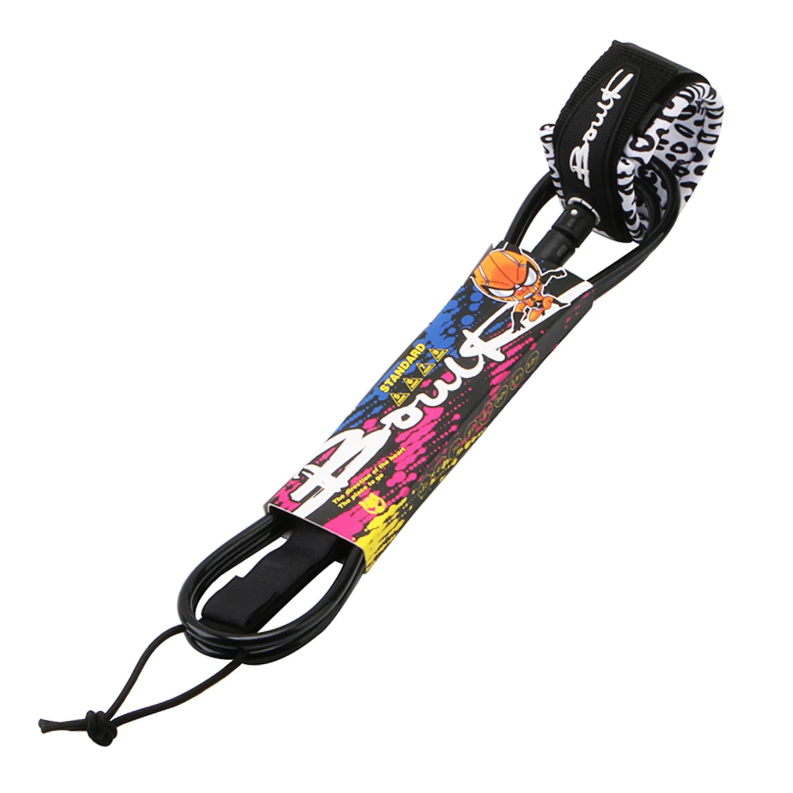 Surf Leash 7mm Thick 6ft/8ft Straight Surfboard Leash SUP Leg Rope 7mm Thick TPU Cord Sup Leash