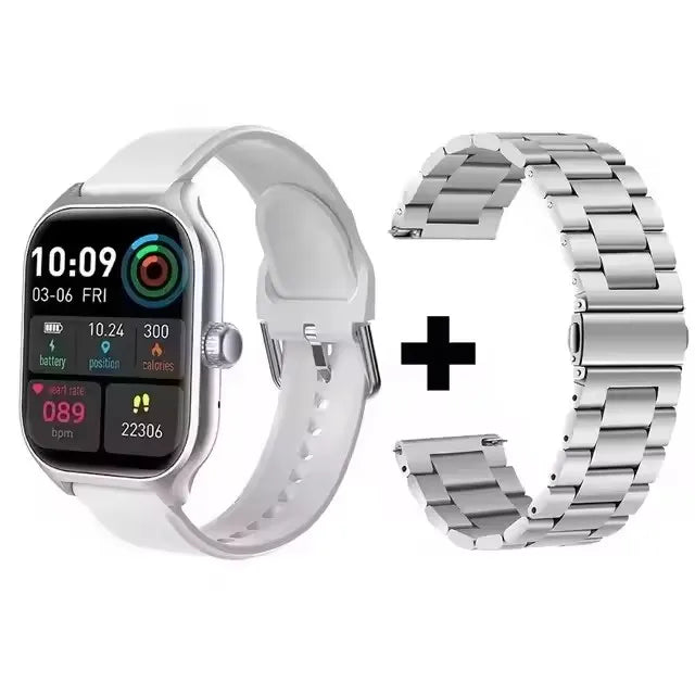 Stay connected and stylish with this versatile smartwatch compatible with both Android and iOS devices!