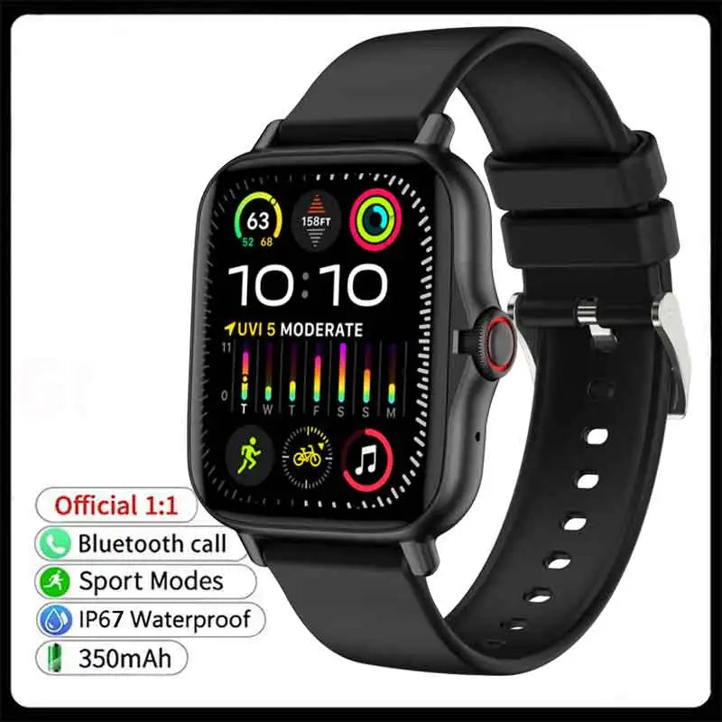 Stay stylish and connected with this versatile smartwatch designed for both men and women!