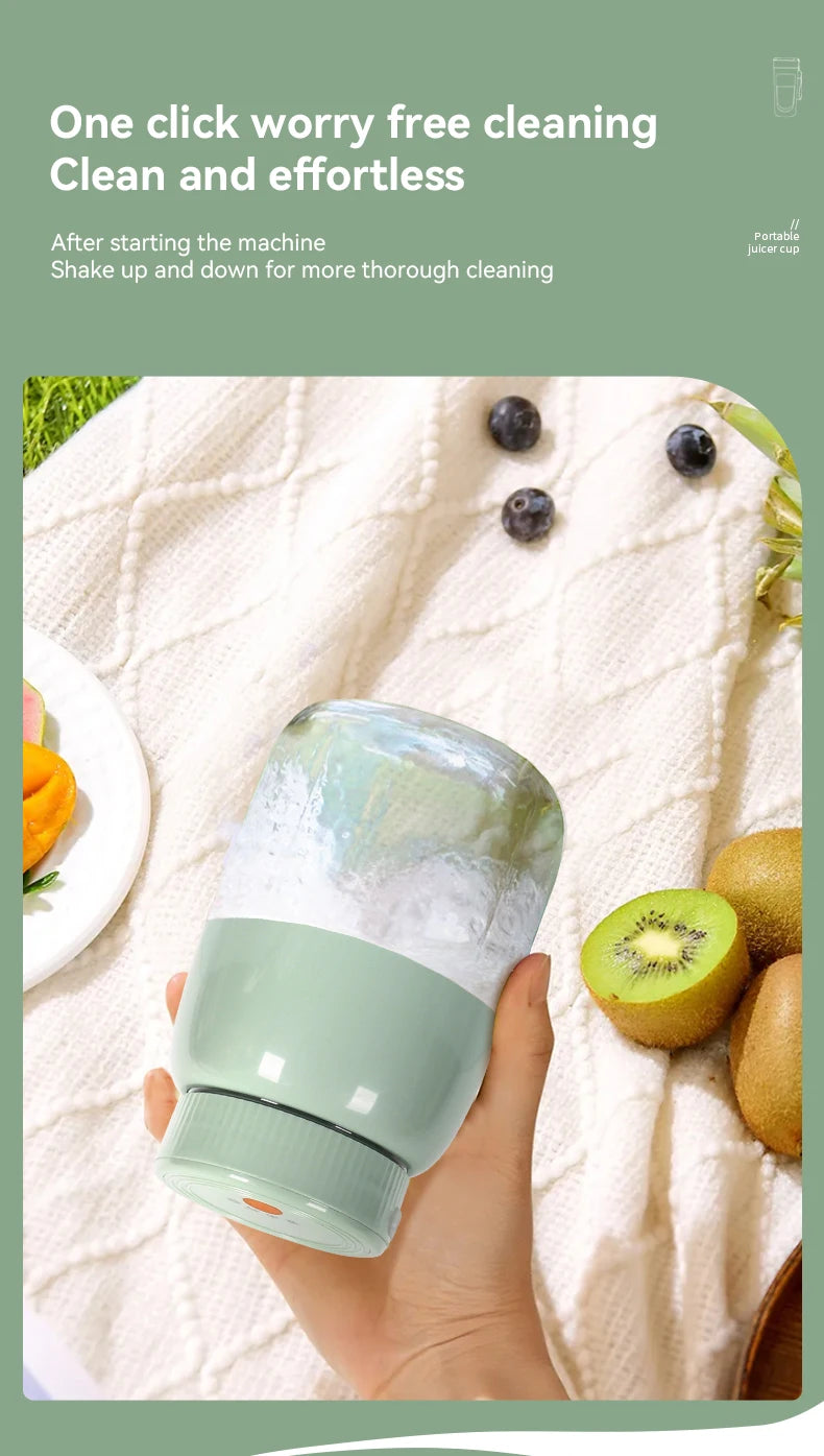 Portable Fruit Juicer Cup Y08 Multi-function Electric Travel Blender 10 Level Steel Knife Large Capacity Smoothie Quick Making