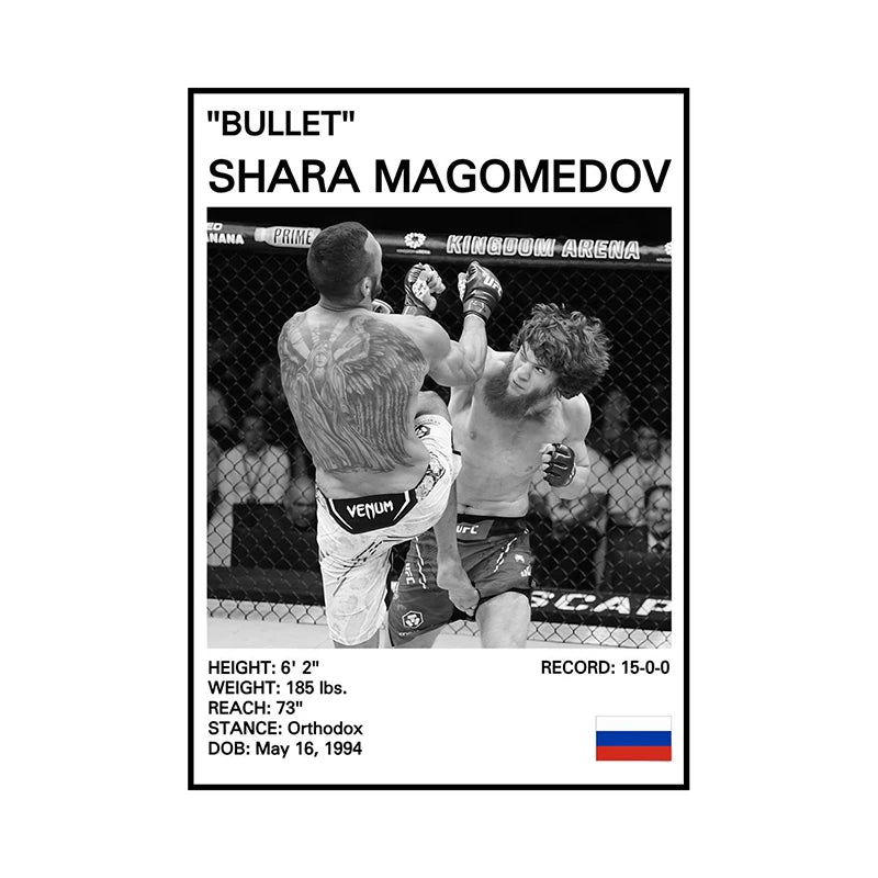 no frame Black and White Boxing Legends Canvas Poster Boxing Inspirational Canvas Painting Print Wall Art for Gym Bedroom Home
