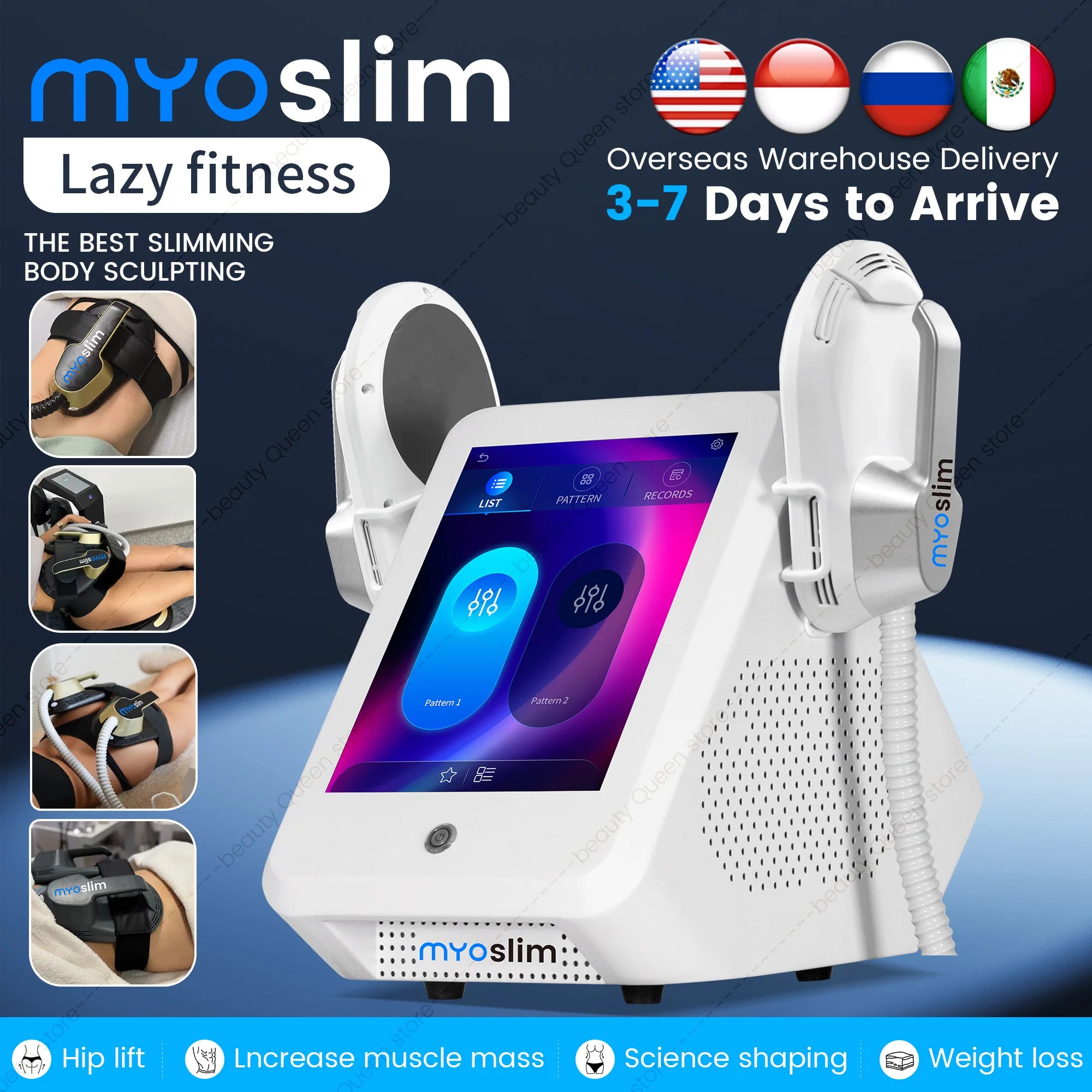 6500W EMS Neo RF Body Sculpt Machine Pro Electromagnetic Fat Burning Muscle Stimulation Slimming Device For Fitness And Wellness