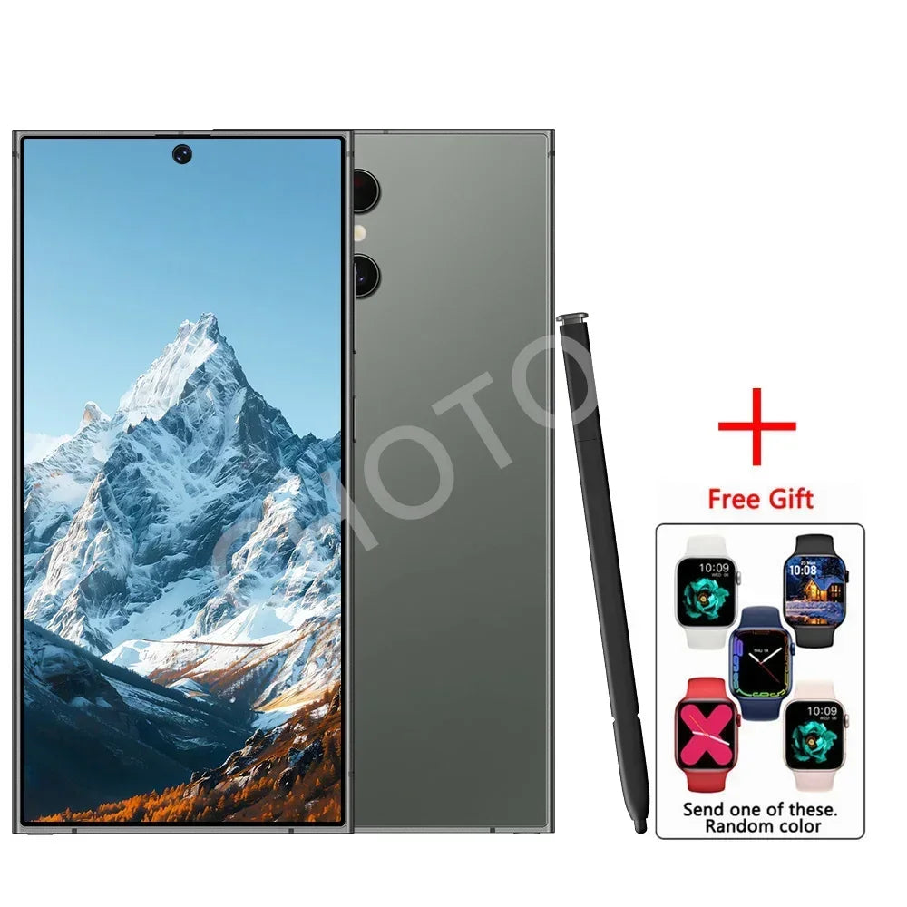 2025 New SMS25 Ultra Case for 7.3inch HD Smartphone 4G 5G Dual Card Android 14 Global Version 7800mAh Battery 108MP