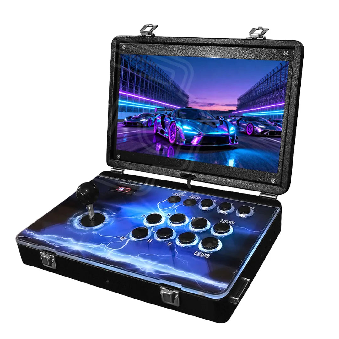 14 Inch Arcade Video Game Console, Folding Retro Rechargeable Pinball Game Console Box, Table Bartop Machine, 36000+ Games