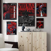 S-Spider Cartoon Man Movie Sticky Posters Whitepaper Sticker DIY Room Bar Cafe Posters Wall Stickers