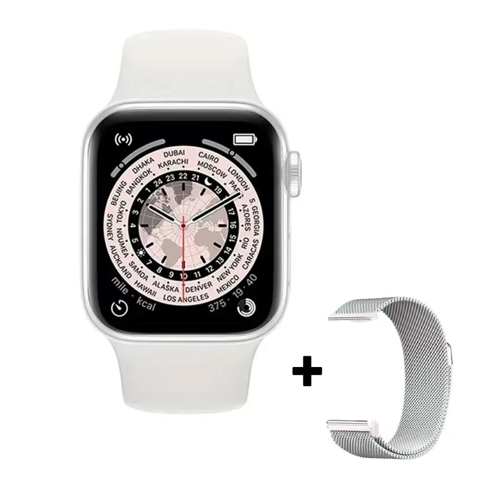 Stay connected and track your health with this stylish smartwatch for men and women—compatible with Android and iOS!