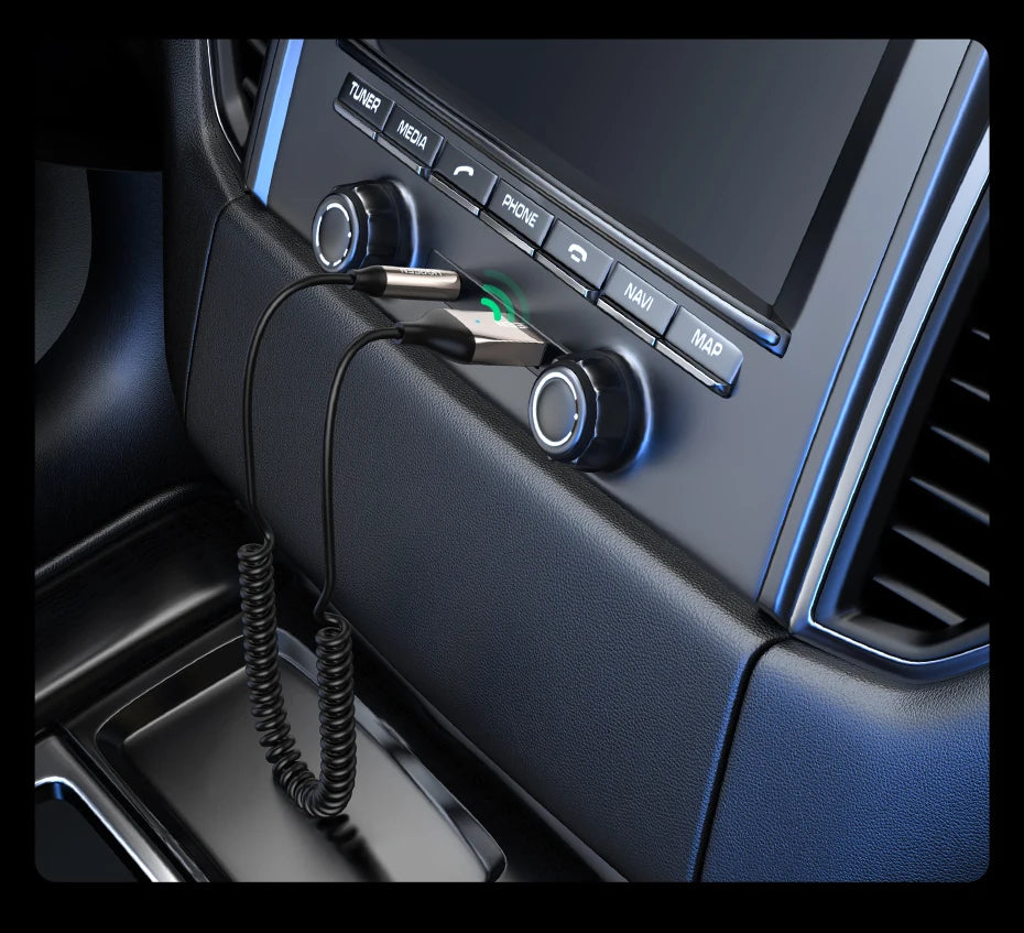 UGREEN Bluetooth Receiver 5.3 Adapter Hands-Free Car Kits AUX Audio 3.5mm Jack Music Wireless Receiver for Car BT Transmitter