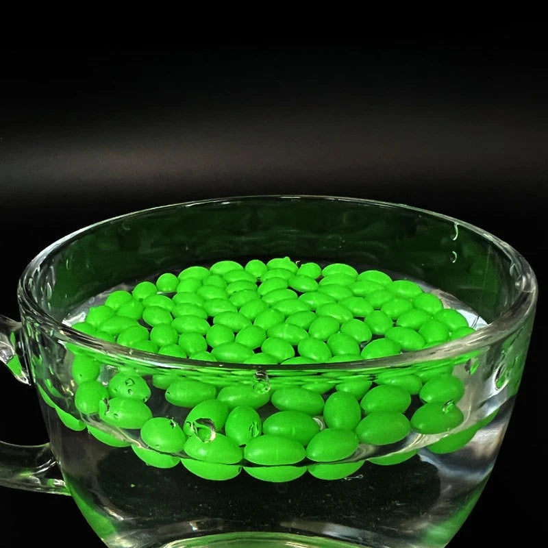 100pcs/lot Oval Night Luminous Fishing Beads Glowing Sea Fishing Lure Bait Floating Beads Fishing Tackles Tool for Rig 4/5/6/8mm