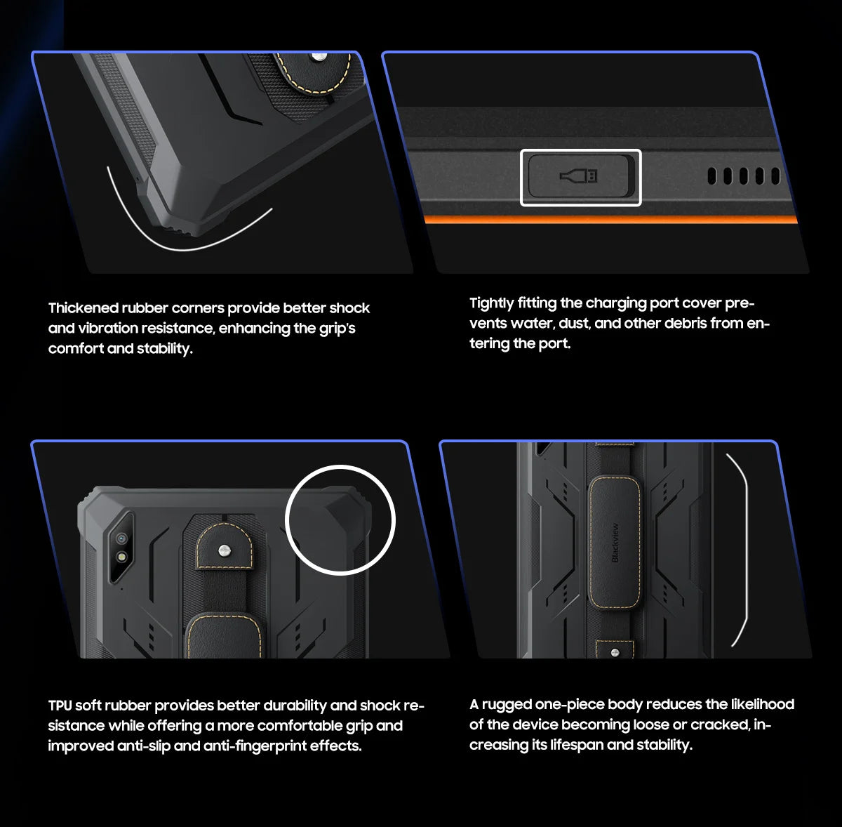 Blackview Active 8 Pro Rugged Tablets 22000mAh Battery Android 13 10.36" 2.4K Display 16GB 256GB Helio G99 48MP Camera Tablet PC