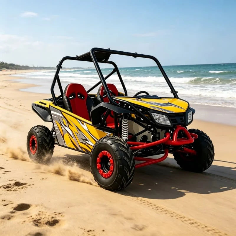 Hot Sale Dune Buggy 250cc 4 Stroke Gas Powered Off Road Go Kart with Automatic CVT for Sand Dune Beach Adventure for Family Fun