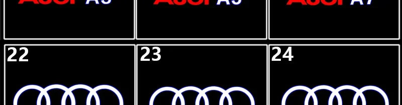 For Audi A4 A6L A5 A6 A8L Q8 Q3 Q4 Q5L Q7 RS ABT RS S7 S5 S6 Quattro Led Car Door Welcome Light Ghost Shadow Projector Logo Lamp