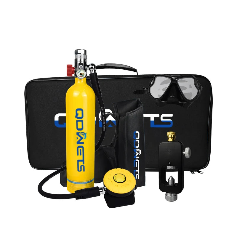 1L Scuba Diving Tank Professional Diving Equipment Underwater Breathing Scuba Tank Oxygen Cylinder 15-25 Minutes QDWETS