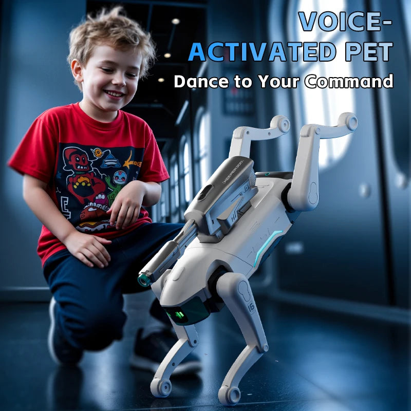 New Y16 2026 Intelligent AI RC Robot Dog Voice Dialogue APP Remote Control Programming Singing Dancing Machine Dog Kids Gift Toy