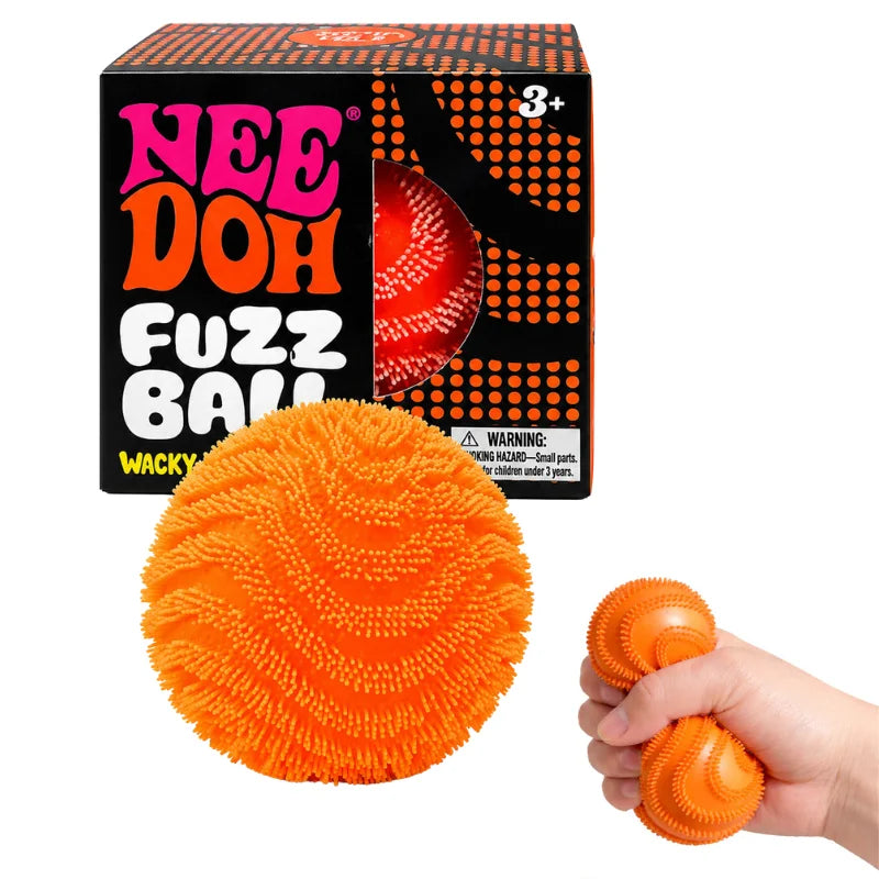 New Schylling NeeDoh Fuzz Ball & Maltose Candy Sensory Squeeze Toy Stress Relief Fidget Ball for Adults Kids Toy