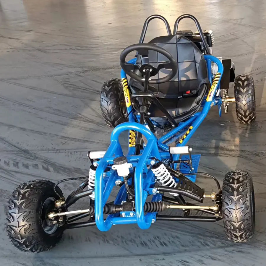 New Design Pedal 8 Inch Large Fat Tyre Grassland Karting Customize 420cc Gas Strong Power Adult Go Kart Cross Buggy