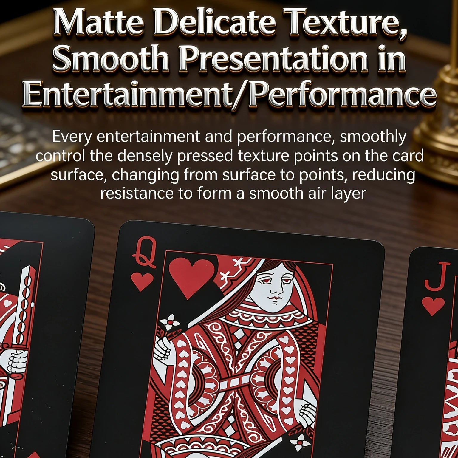 Playing Cards Game Poker Cards Board Child Kid Toy Waterproof Plastic PVC Black Blue Red Yellow Green Deck Card High-End Classy