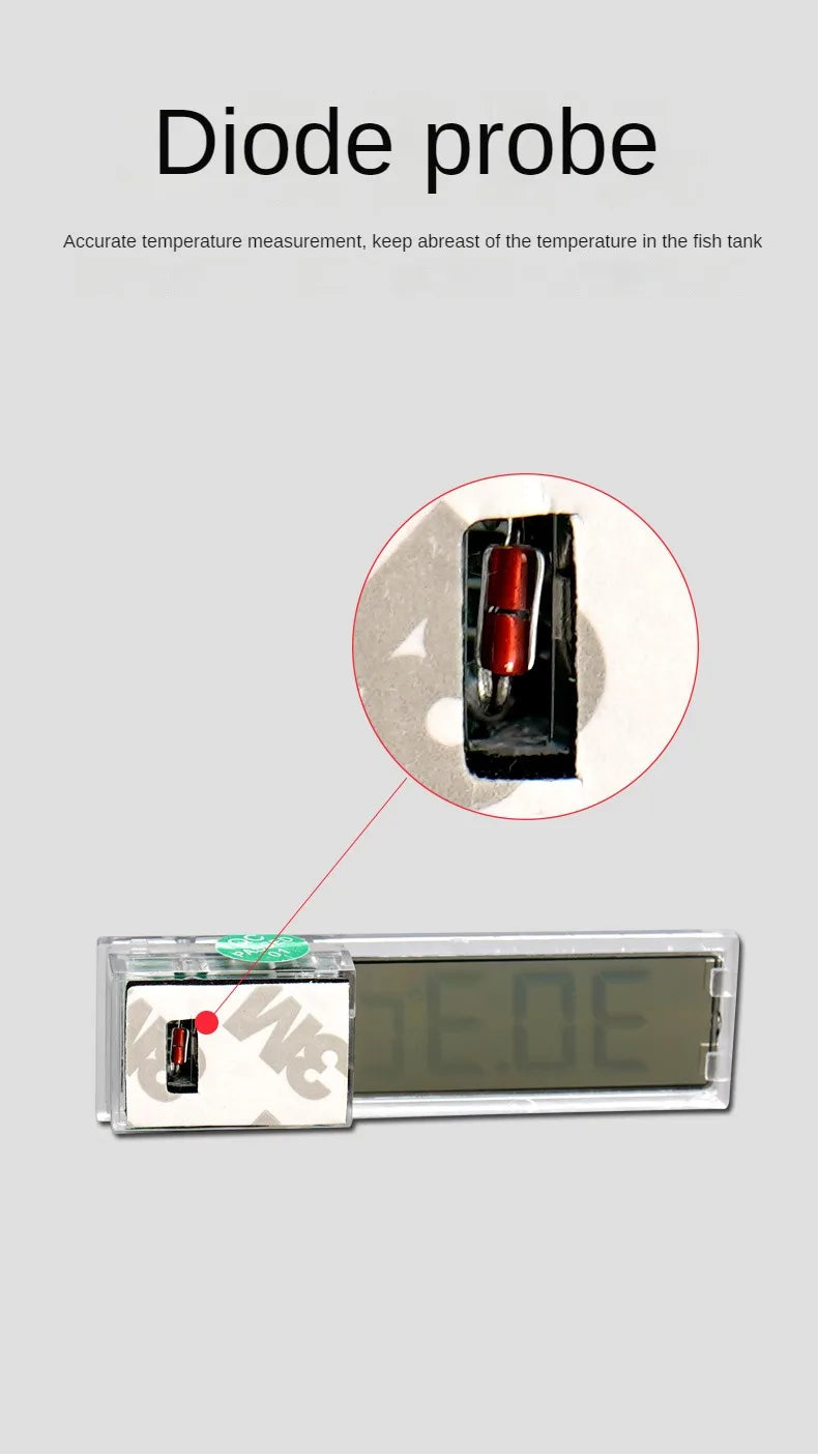 Keep your aquarium just right with this electronic LCD digital thermometer—easy to read and ultra-accurate!