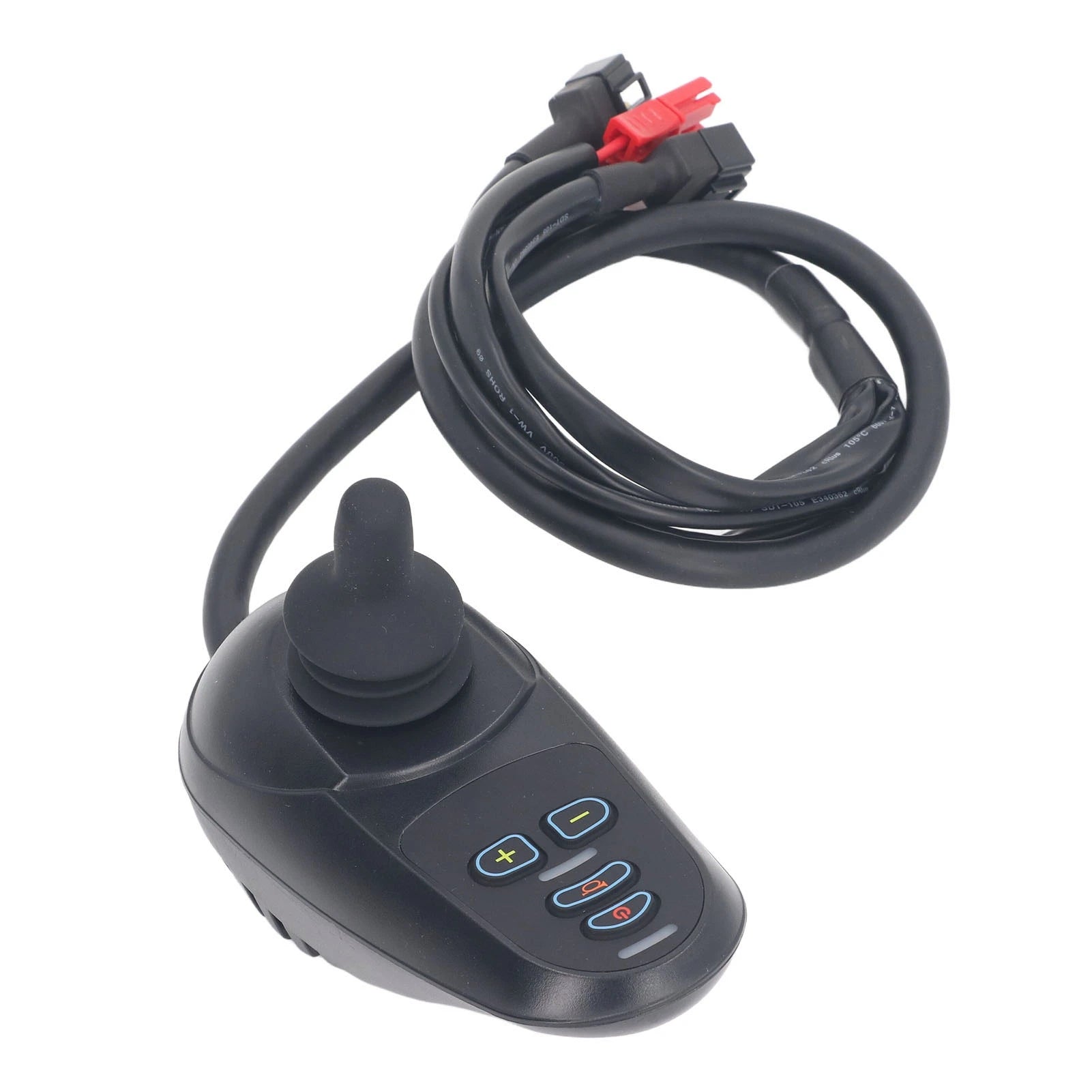 Enhance mobility with this electric wheelchair controller featuring smooth EABS braking, easy speed adjustment, and a responsive joystick for precise maneuvering and safe parking!