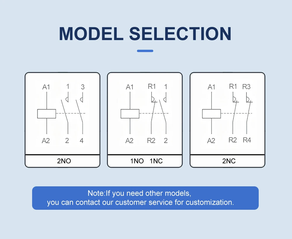 TOCT1 2P 25A 24VAC 50/60Hz Din Rail Household AC Modular Contactor 2NO or 1NO 1NC