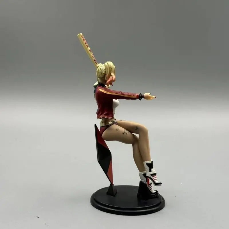 Harleen Quinzel Action Figure Harley Quinn Figures Model High Quality Version The Clown'S Girl Statue Toys Kid Birthday Gifts