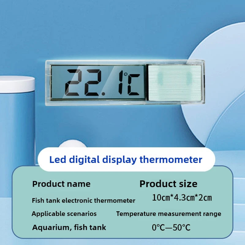 Keep your aquarium just right with this electronic LCD digital thermometer—easy to read and ultra-accurate!