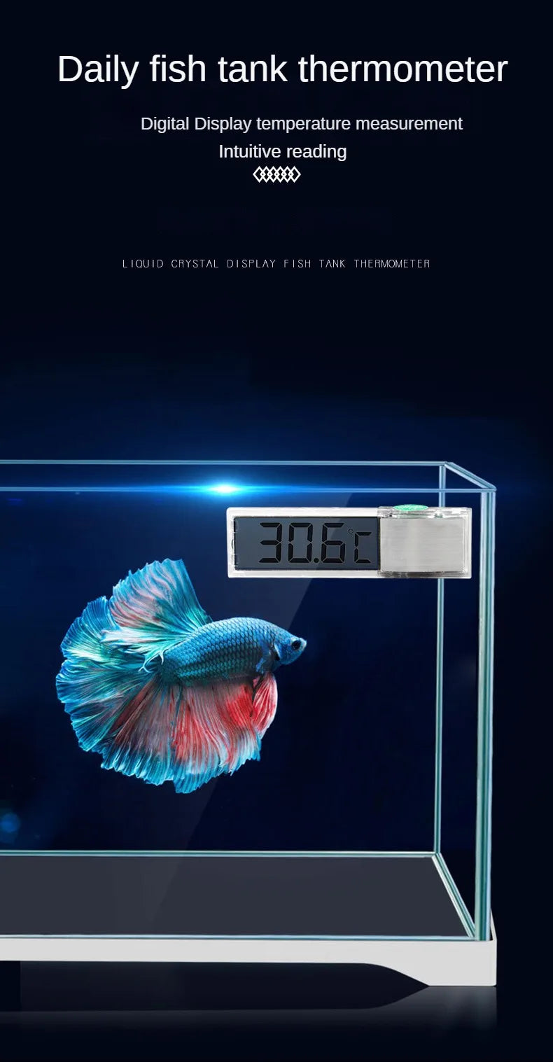 Keep your aquarium just right with this electronic LCD digital thermometer—easy to read and ultra-accurate!