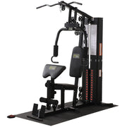 Multifunctional Steel Frame Home Gym Machine with Floor Mat – Strength Training Workout Station with 160-Pound Weight, Custom