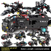 Compatible with Lego Building Blocks, Military Special Police Vehicles, Tanks and Education Cities To Assemble Children's Toys.