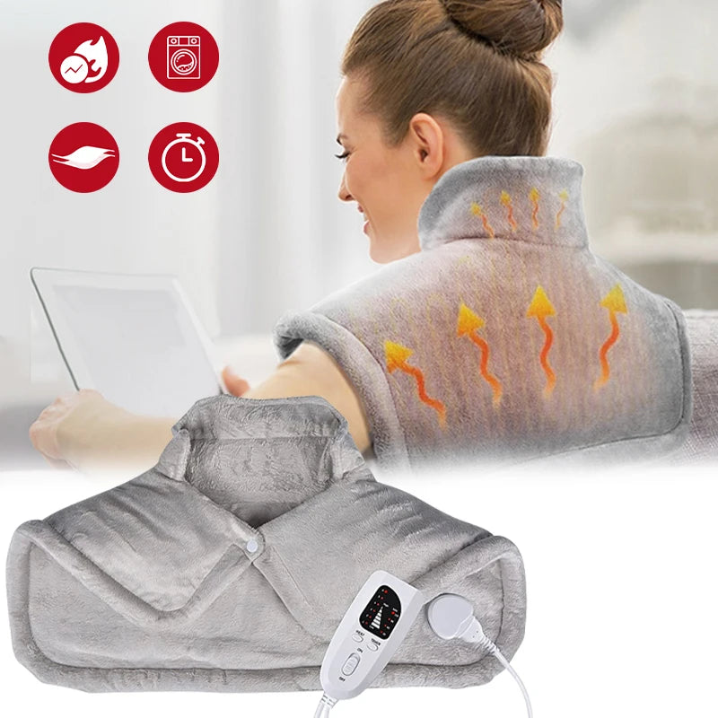 Graphene Heating Pad, Neck, Shoulder, and Back Heating Pads, 6 Heating Options,Heater Pain Relief Adjust Temperature Pads