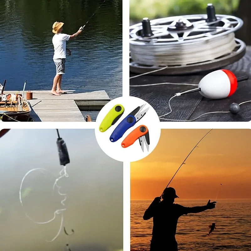 1pc Stainless Steel Fishing Scissors Foldable Fishing Line Cut Clipper Fish Use Scissors Accessories Fishing Gear Products