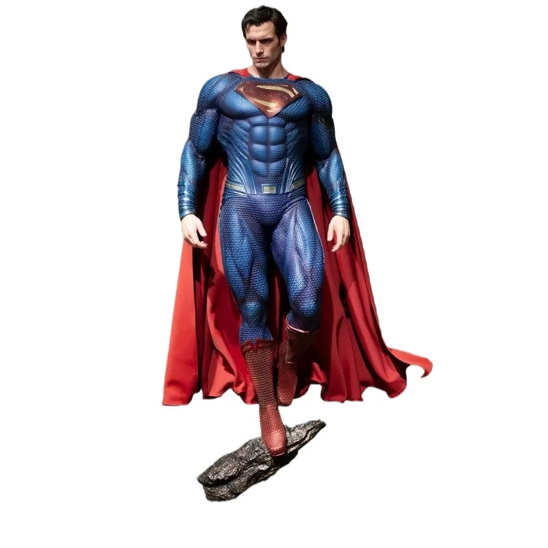 Fondjoy Dc Superman Man Of Steel Justice League Gk Statue Collectible Figure High Quality Resin Model Home Decor Collection