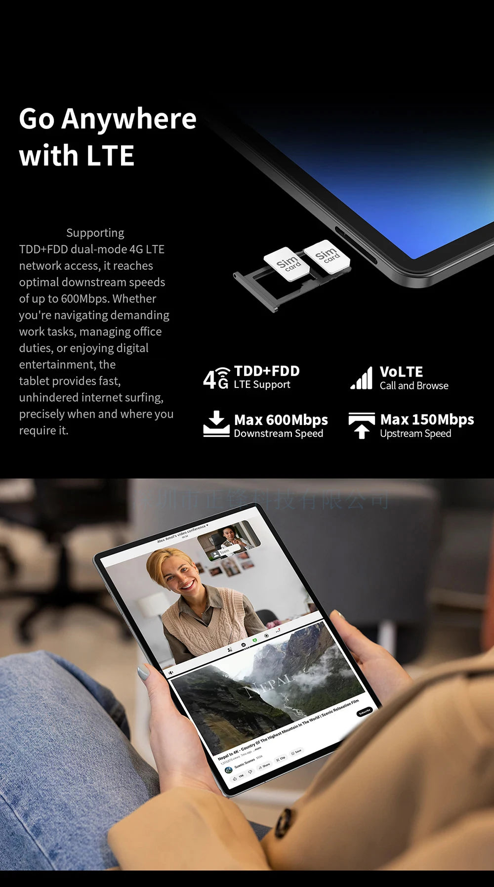 2025 Newest Android 14 Tablet 14.1 inch T616 Octa-Core Tablets with 16GB RAM+512GB ROM 12000mAh Large Battery BT5.0 5G WiFi GPS