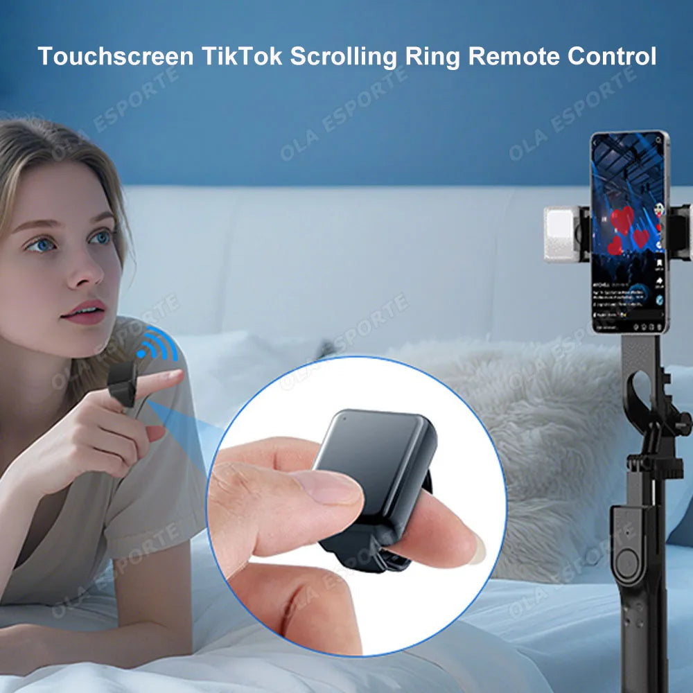 Multifunctional Ring Remote Control Smart Ring Video Camera control, Document remote control,Smartring Men Women for Android IOS