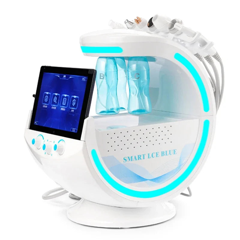 Revitalize your skin with the Hydra Dermabrasion H2O2 machine, combining skin-cleansing facial oxygenation, Aqua Peel exfoliation, RF technology for wrinkle removal, and advanced skin care for a refreshed and radiant complexion!