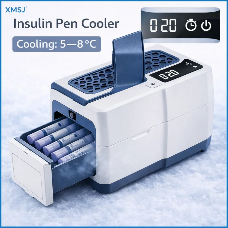 16800mAh Portable Insulin Cooler Case Mini Medicine Refrigerator 0-18C USB Charging Travel Cooling Box
