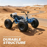 Adult Off-Road Go Kart 4-Stroke 212cc Gas Engine Chain Drive 180kg Load Drift Beach High-Speed Buggy for Outdoor Adventure