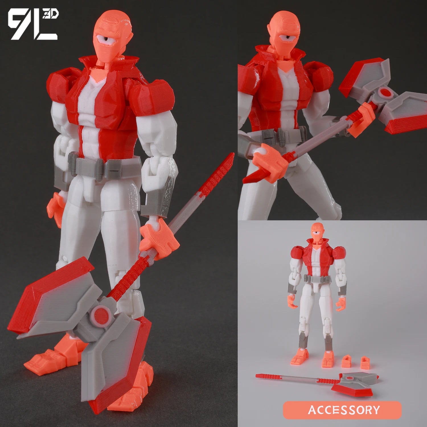 9L3D Printed Deadpool Wolverine Batman Spider-Man Venom Action Figures Dummy13 Lucky13 T13  Anime Model Toys Collectors Gifts