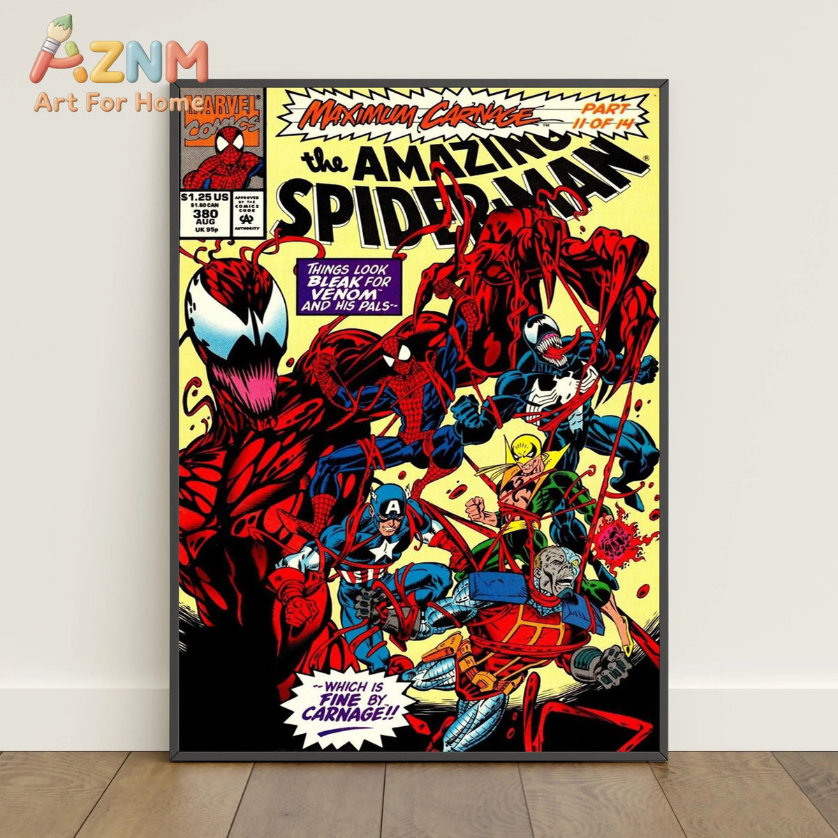 Spiderman Comic Book Covers Poster _ Peter Parker Wall Art _ Movie Canvas Print