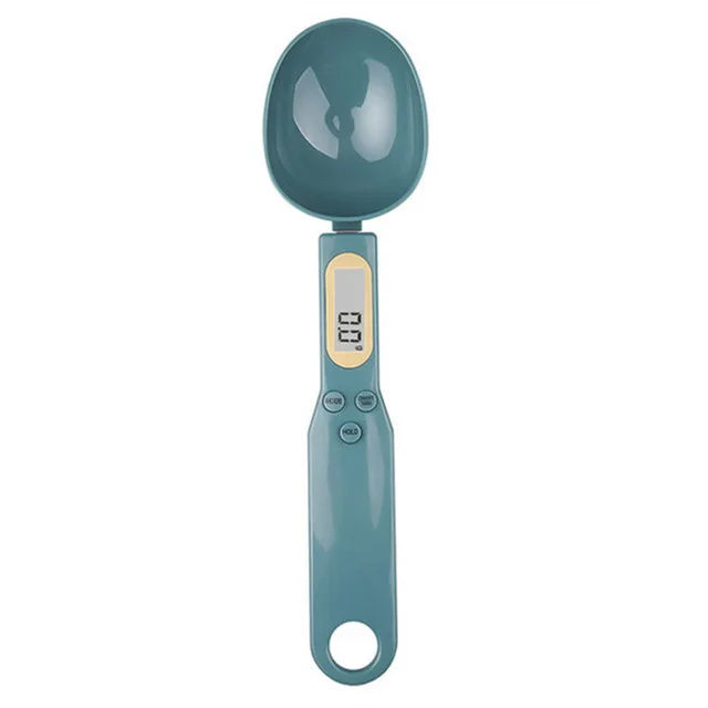 Measure ingredients with precision using this digital spoon scale—electronic LCD display, 0.1-500g capacity, perfect for flour, milk, coffee powder, and more!