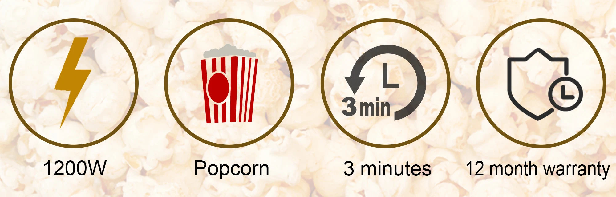 Enjoy healthy and delicious popcorn at home with this hot air oil-free popcorn maker—perfect for a guilt-free snack!