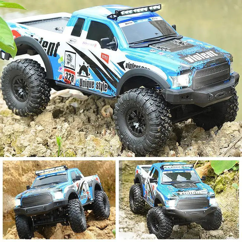 Huangbo 1:10 Full Scale Four-Wheel Drive Off-Road Climbing Vehicle Rc Remote Control Car Model Toy High-End Boy Birthday Gift