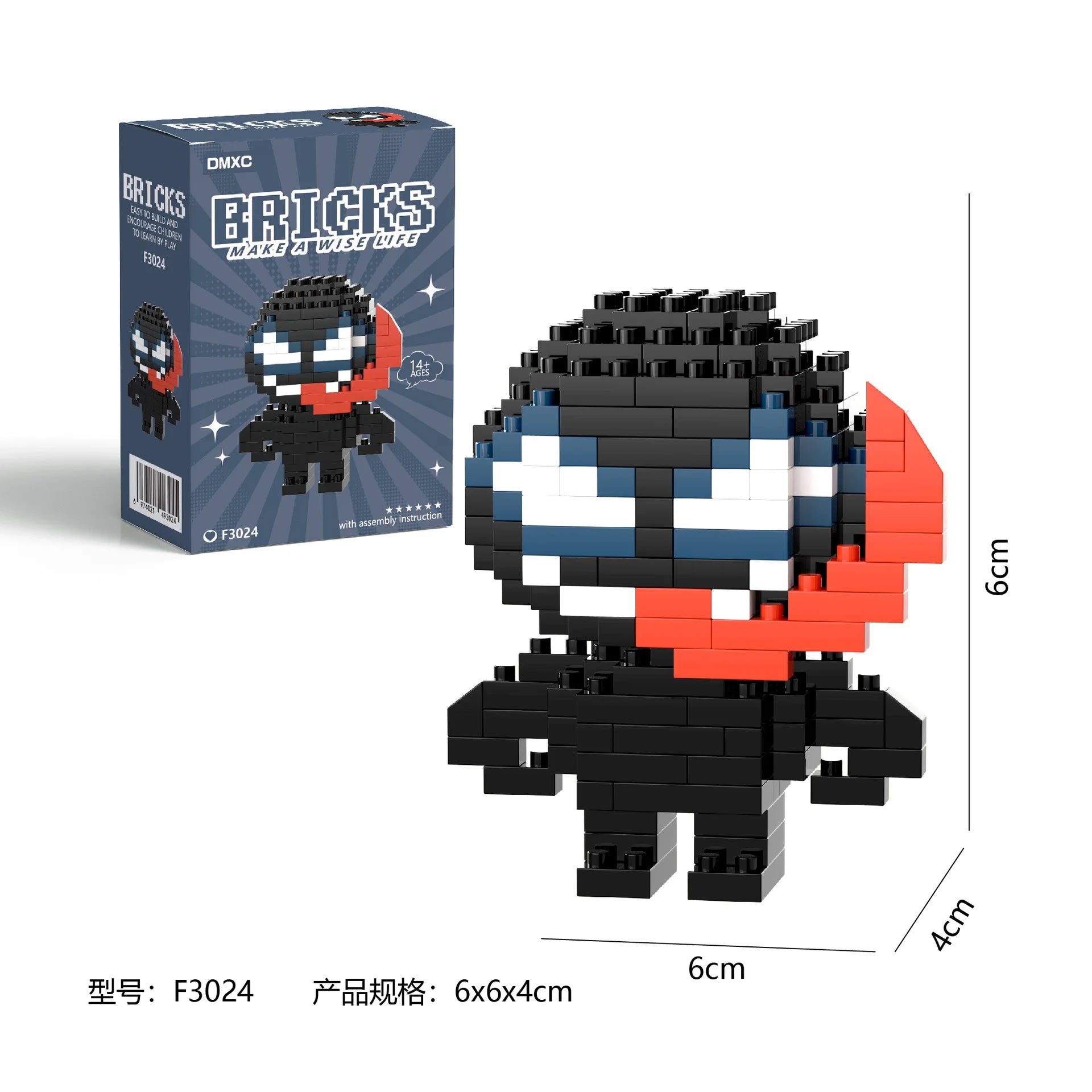 Marvel Spider Man Building Block Deadpool&Venom Iron Man figure Marvel Legends Cartoon Character Model Toys for Children Gifts