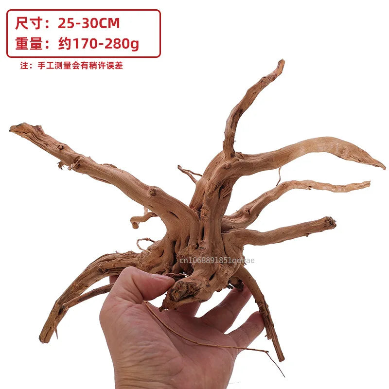 Fish Tank Decoration Natural Wooden Small Habitat Roots Driftwood Scenery Decorative Ornaments Aquarium Landscape Tree Roots