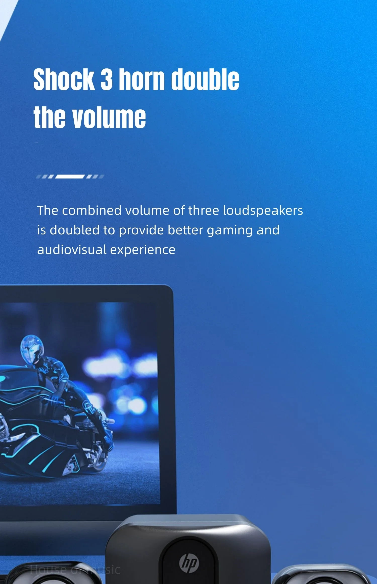 High Quality Desktop Computer Game Speakers Stereo Subwoofer Audio HP Home Laptop 2.1 Wired Multifunctional Computer Loudspeaker
