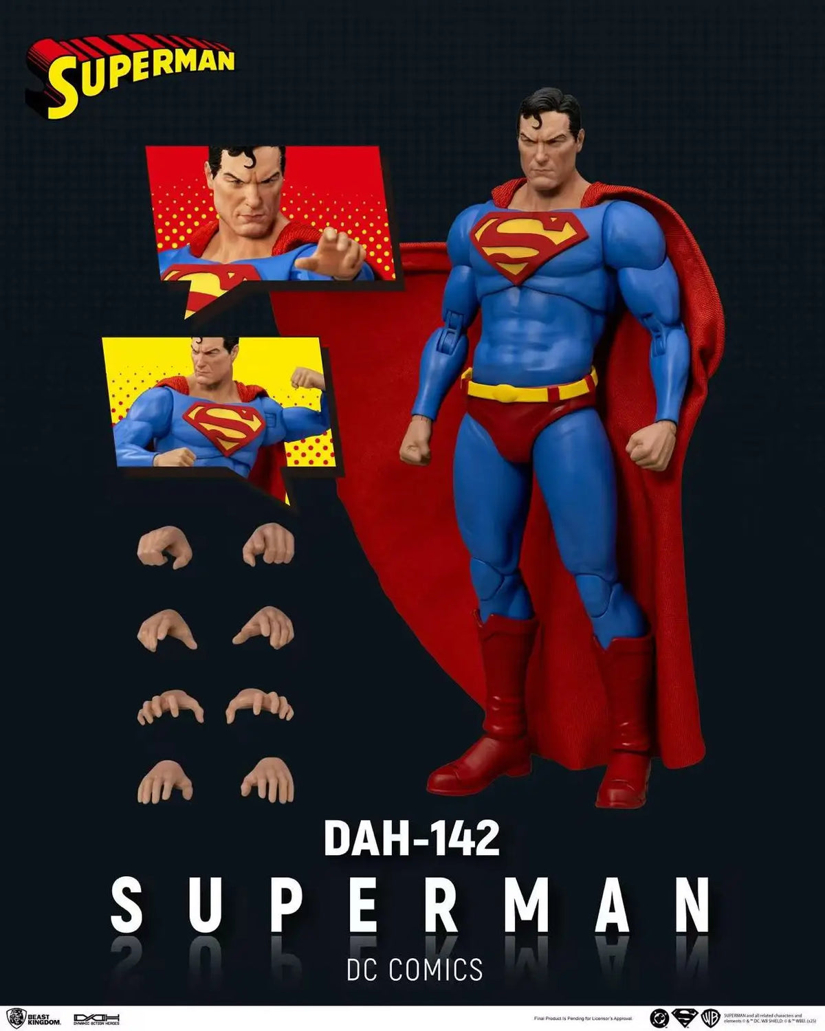 8Inch Original DC Beast Kingdom DAH-140 Green Lantern 141 The Flash 142 Superman 143 Batman Action Figures Collection Gift Toys