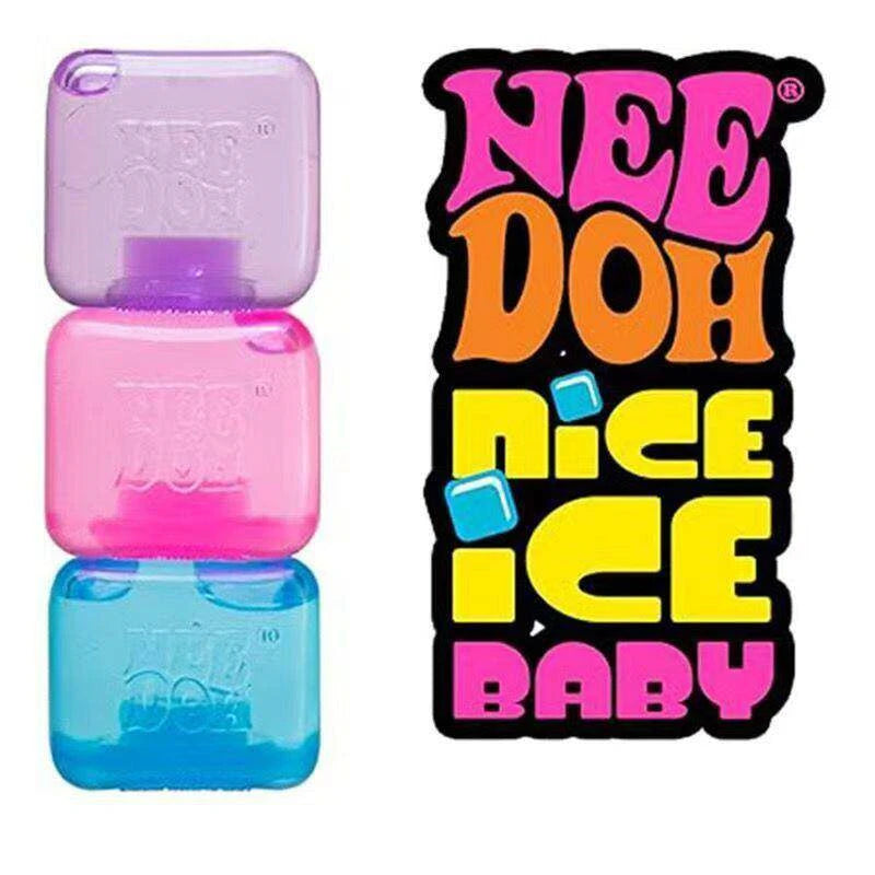 NeeDoh Nice Cube Squishy Stress Soft Stretchy Sensory Fidget Toy for Anxiety Relief ADHD Focus Stress Relief for Adults Kids