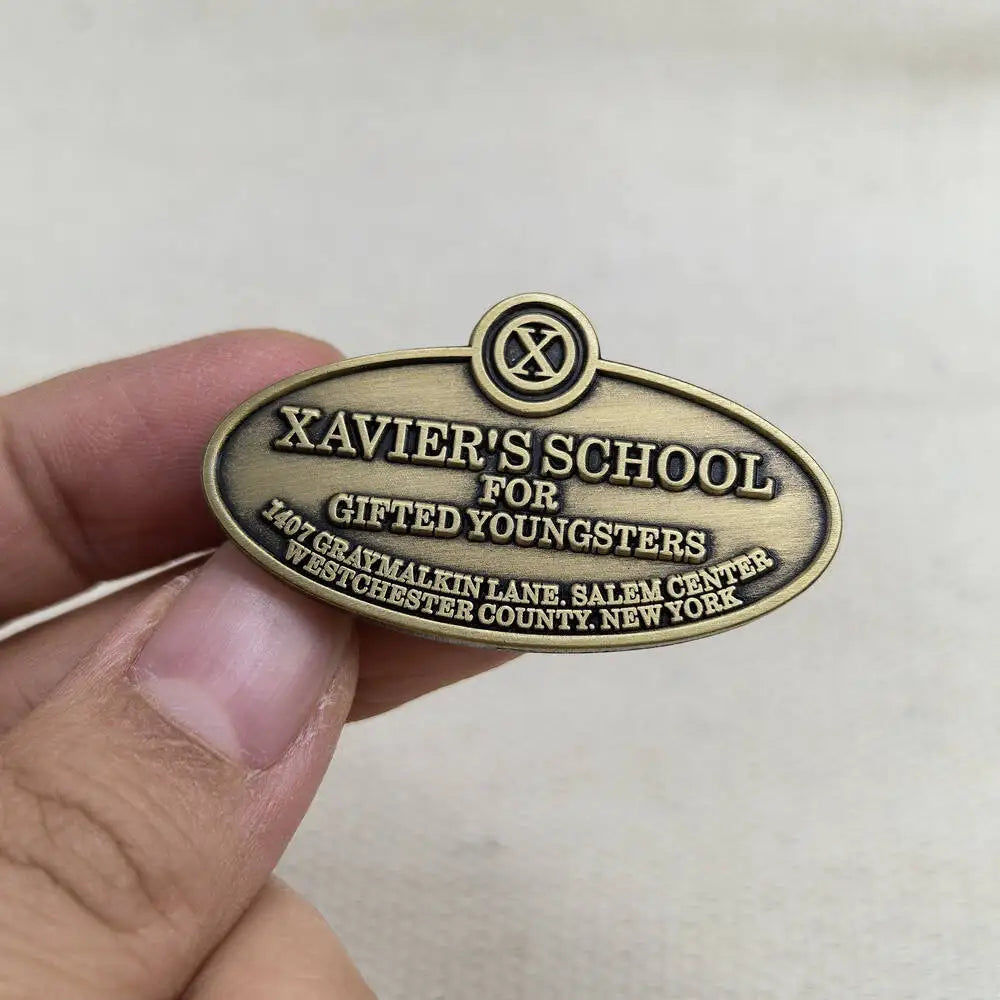 Movie X-Hero Brooch Xavier’s School for Gifted Youngsters Badges Movie-Inspired Metal Enamel Pin Fan Collectible Gift Decoration