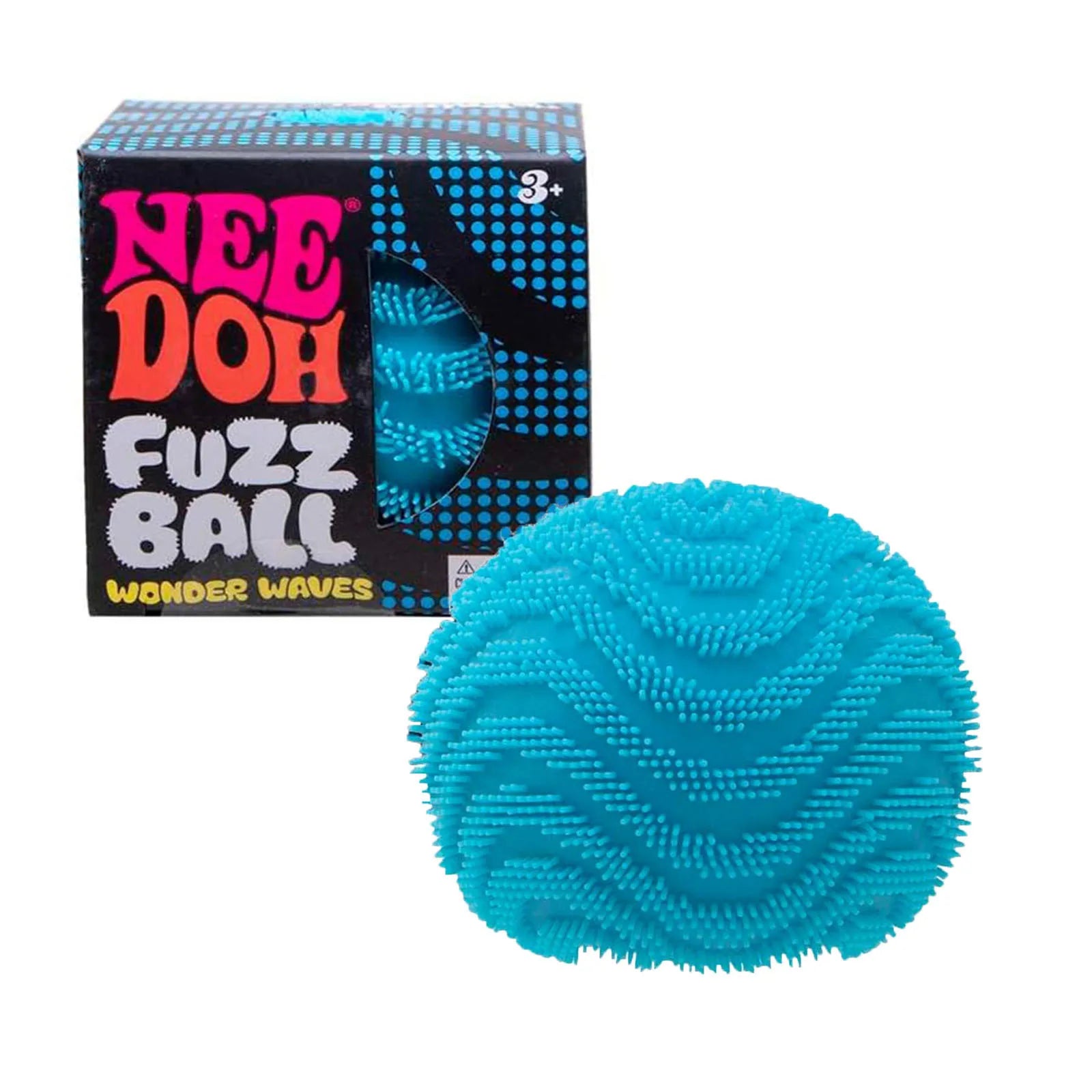 Schylling Nee Doh Fuzz Ball Wonder Waves Textured Fidget Ball Sensory Squeeze Blind Box Toy Stress Relief for Adults Kids